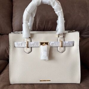 Michael Kors Hamilton Medium Leather Satchel